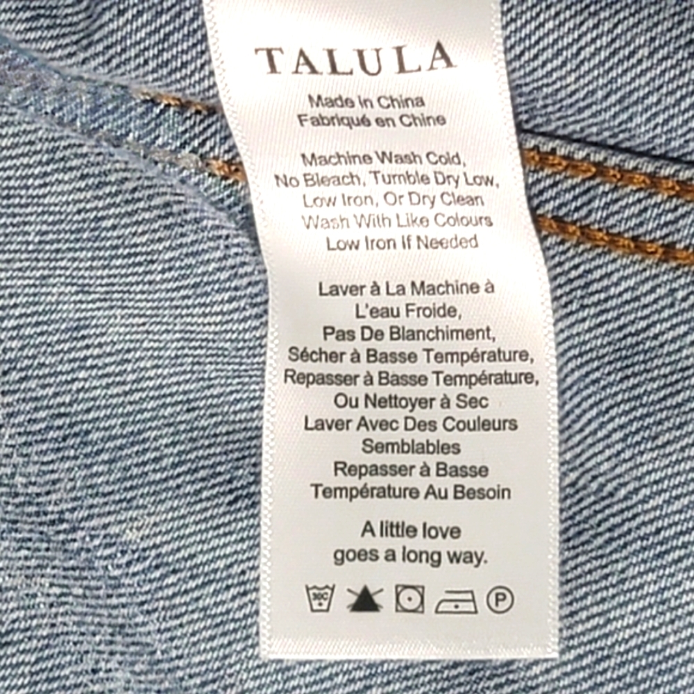 Talula Women's Button-Down Denim Jacket Size M - Picture 15 of 16